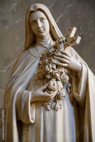 Pápa, Hungary. 2020/2/13. Saint Thérèse of Lisieux. Church of Saint Stephen in Pápa, Hungary.