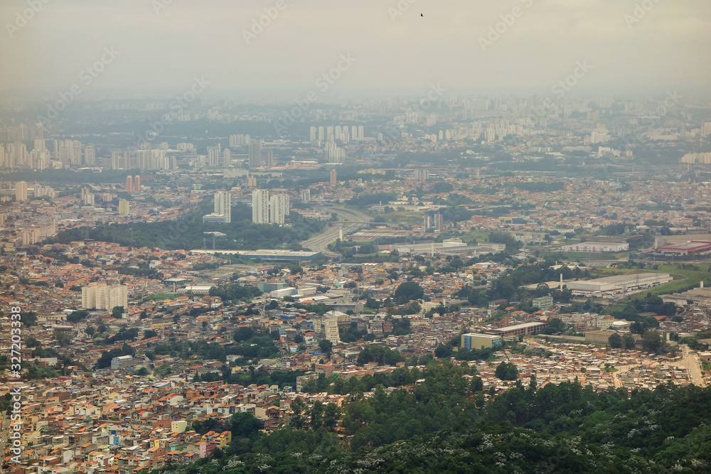 Cityscape, Sao Paulo/Brazil: view from Jaragua Peak, highest point in the city
