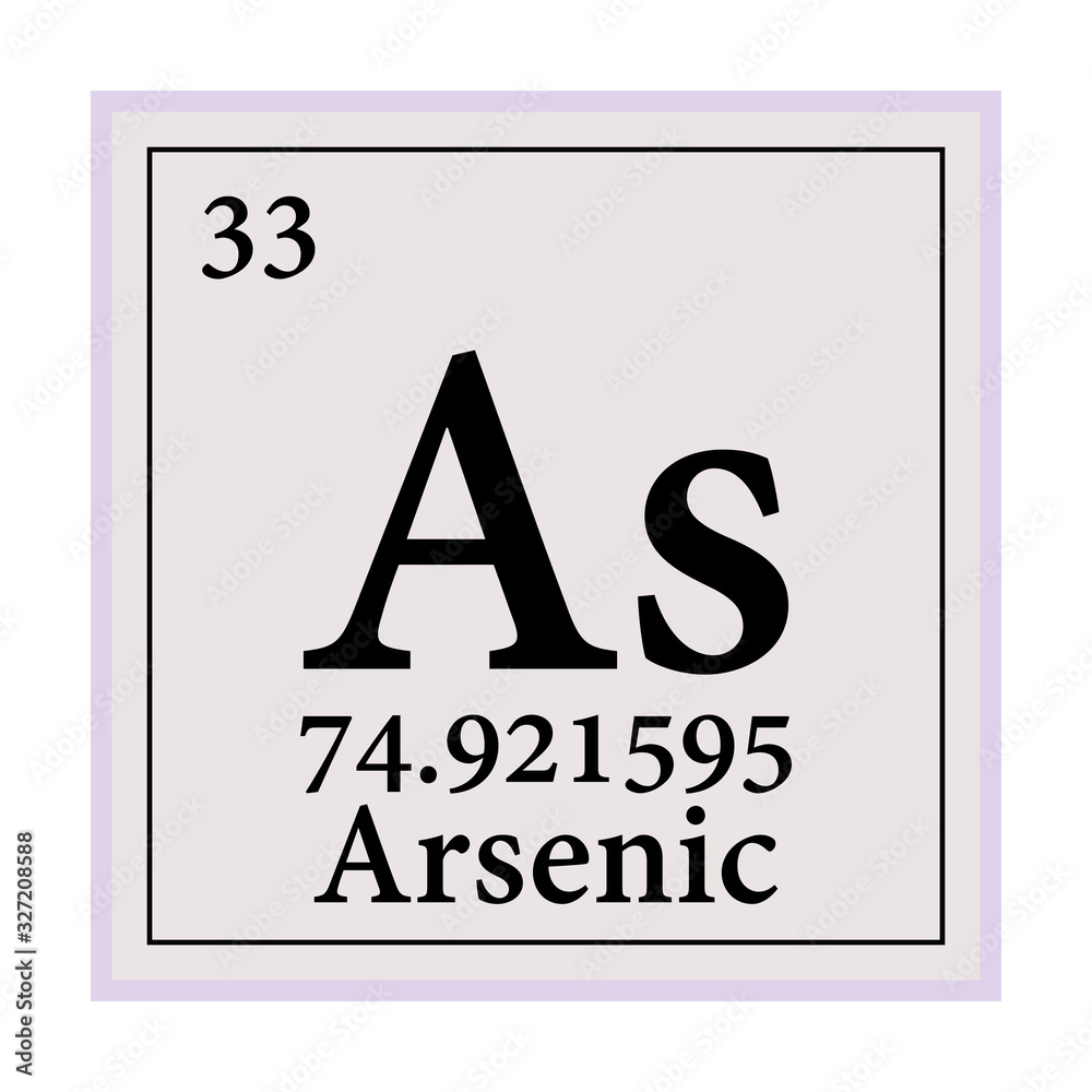 Arsenic Periodic Table of the Elements Vector illustration eps 10.