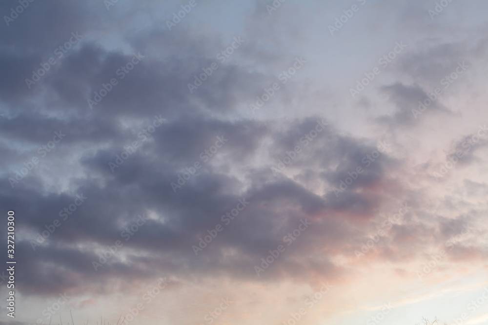 clouds in the evening sky background texture