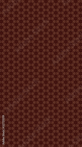 Seamless Pattern. Triangle shapes. White Star Light. Textile, Brown, Wooden, Turkish Tiles.