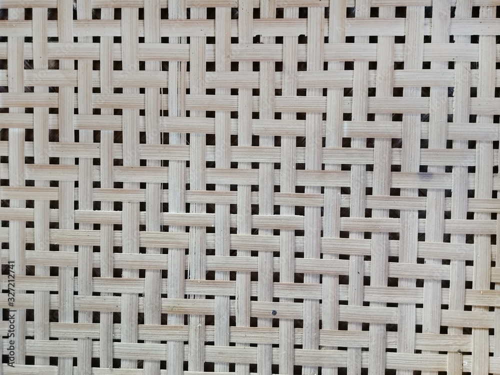 Pattern of bamboo basketry in Thai style. Bamboo woven background Pattern of bamboo basketry in Thai style. Bamboo woven background