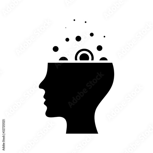 Collecting ideas black icon, concept illustration, vector flat symbol, glyph sign.