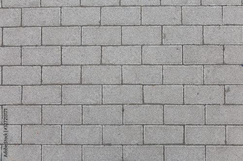 Aligned concrete bricks texture photo