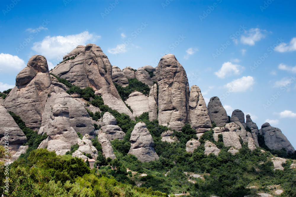 Mount Montserrat in the vicinity of Barcelona