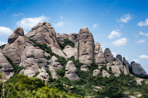 Mount Montserrat in the vicinity of Barcelona