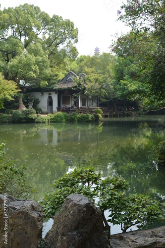 The beautiful Jichang Gardens in Huishan ancient town part of the city of Wuxi  photo