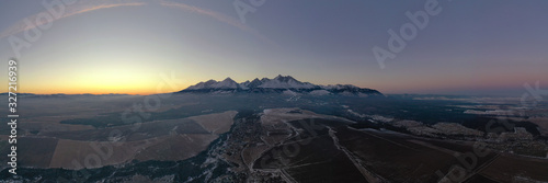 Aerial view of the High Tatras in Slovakia © Peter