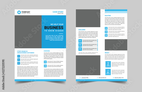 case study template with minimal design