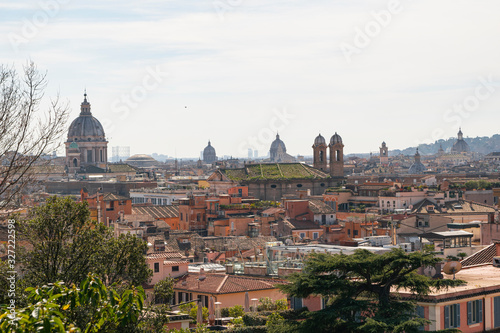 vistas de la ciudad de Roma desde las alturas