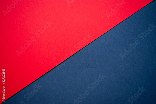 Candy red and denim blue cardboard background