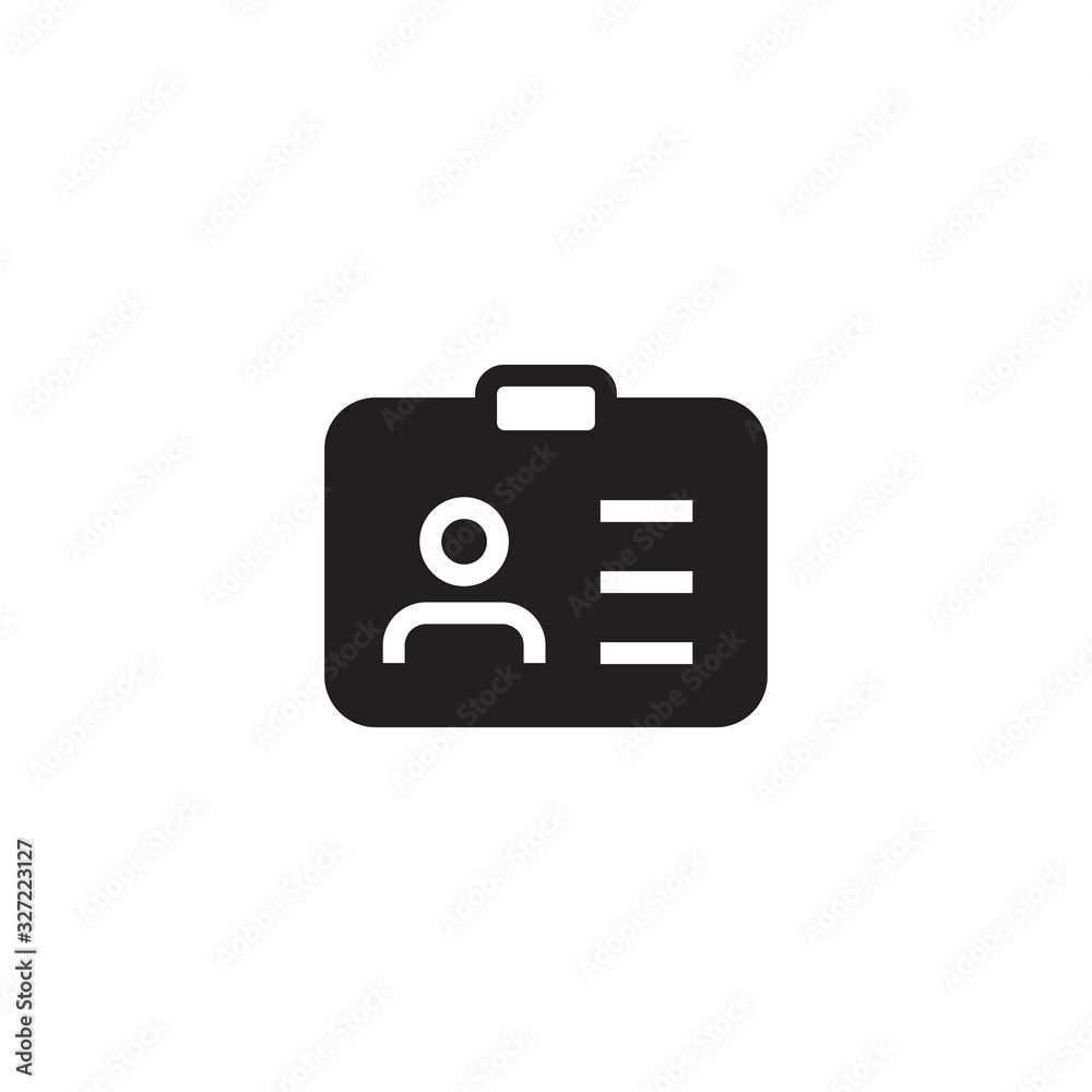 ID Card Icon - User With Identity Profile. Identification card simple line vector sign. linear style sign for mobile concept and web design. Vector illustration. ID Card Icon - User With Identity Profile. Identification card simple line vector sign. linear style sign for mobile concept and web design. Vector illustration.