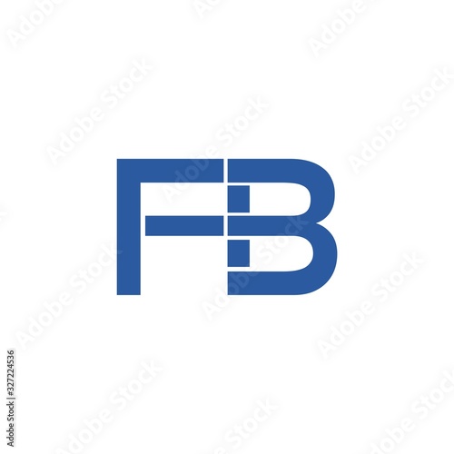 Initial FB Letter Linked Logo