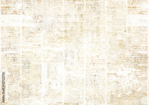 Old vintage grunge newspaper paper texture background.