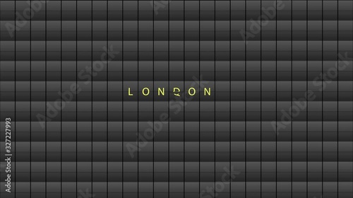 Departure board shows destination to London city photo