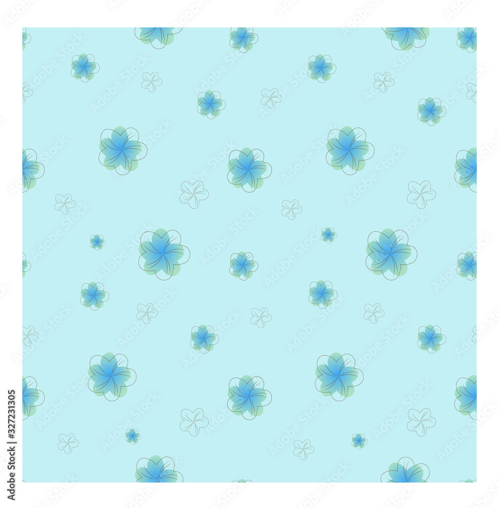 Seamless floral abstract pattern. Vector Seamless floral abstract pattern. Vector