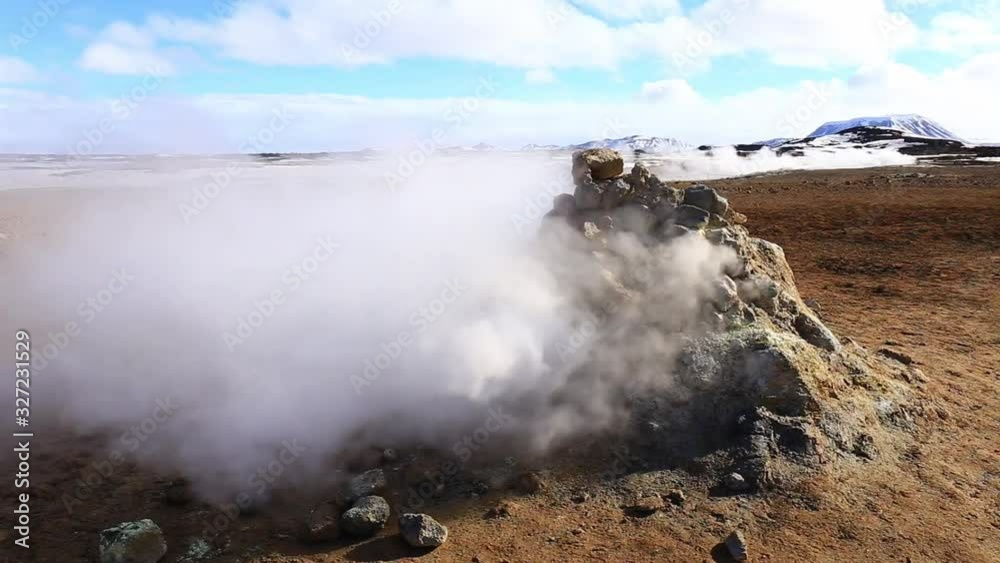 Myvatn geothermal area, Iceland, Europe Myvatn geothermal area, Iceland, Europe