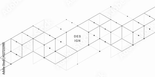 Abstract geometric technological background. Vector creative design.