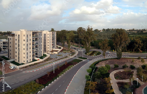 Areal photo of the Kerem neighborhood in Acre 