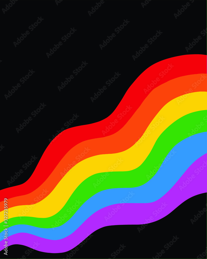 rainbow wavy background, lgbt concept gay pride flag vector illustration rainbow wavy background, lgbt concept gay pride flag vector illustration