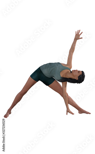 Yoga Render - Victoria8 Triangle Pose