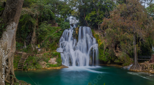 river beautiful Waterfalls of Tamasopo san luis potosi mexico photo