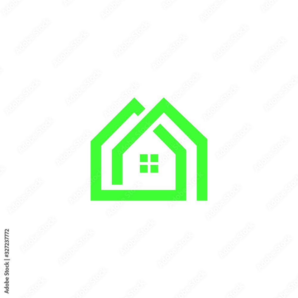 M letter home Logo. minimalist Unique modern geometric creative elegant. Vector icon M letter home Logo. minimalist Unique modern geometric creative elegant. Vector icon