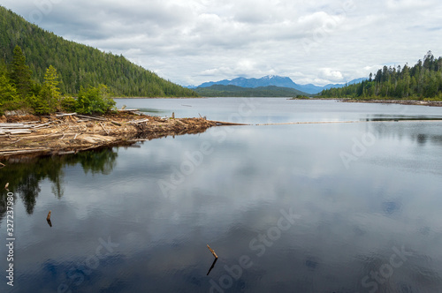 Mountains beyond the Lake at Diana Lake Provincial Park, British Columbia, Canada photo