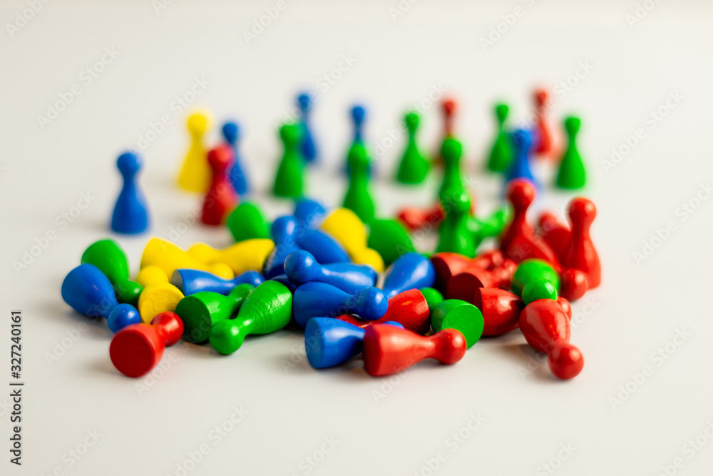 diversity with colorful meeple diversity with colorful meeple