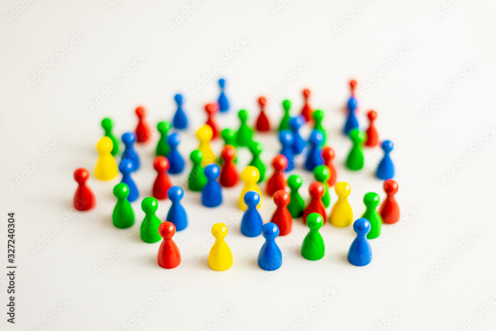 diversity with colorful meeple 