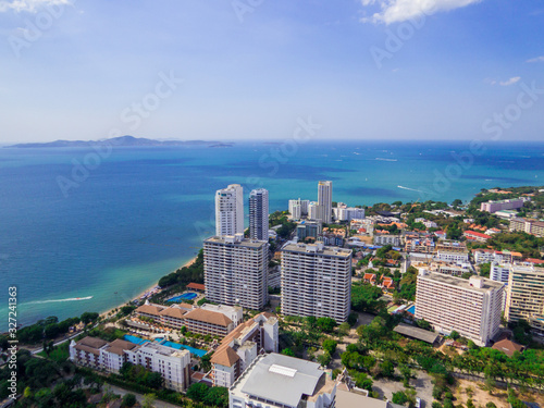 Aerial view of Pattaya, Thailand photo