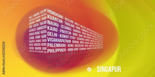 Canvas Print Singapur