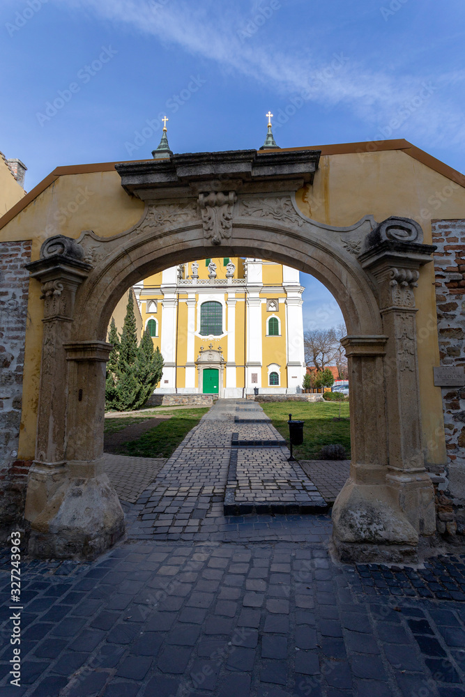 Cathedral Basilica of Szekesfehervar, Hungary.