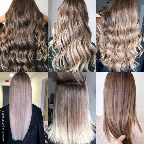 hair coloring many different options photo