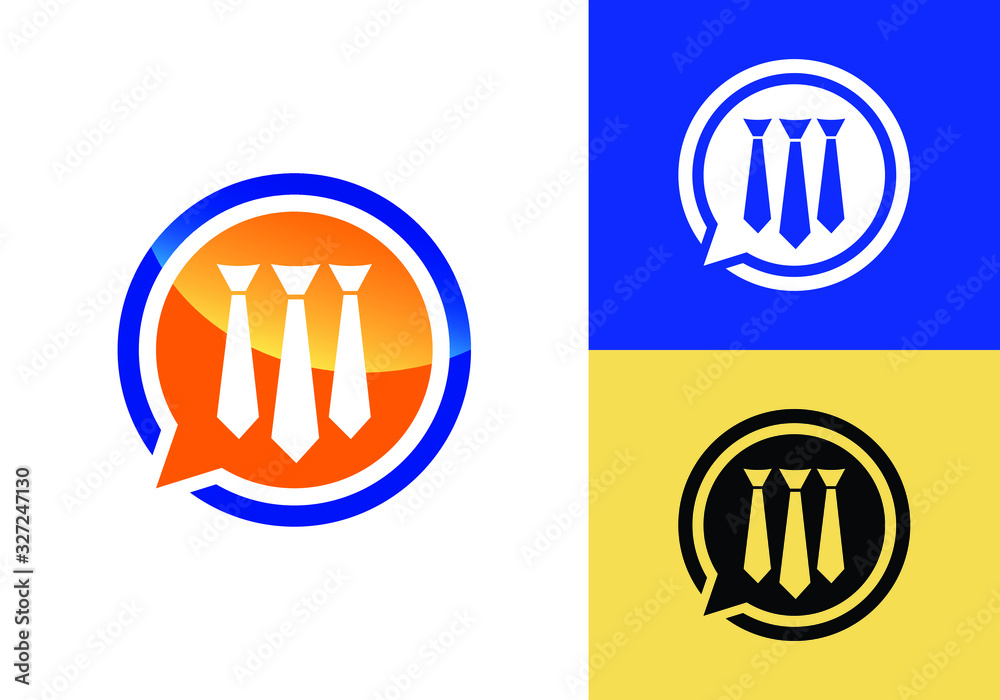 job talk social tie chat balloon logo template vector icon, consultation, chat, answer, contact, support job talk social tie chat balloon logo template vector icon, consultation, chat, answer, contact, support