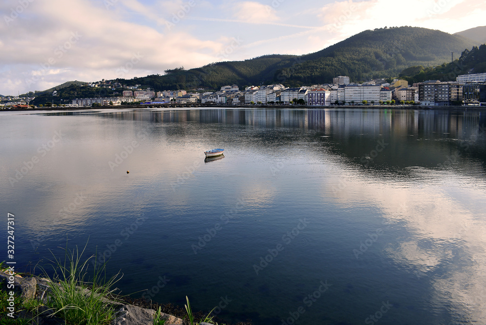 Fototapeta premium Fishing boats in Viveiro, Lugo, Galicia. Spain. Europe. October 06, 2019