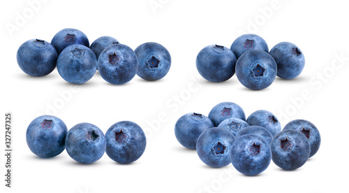 Fresh blueberry  isolated on white background