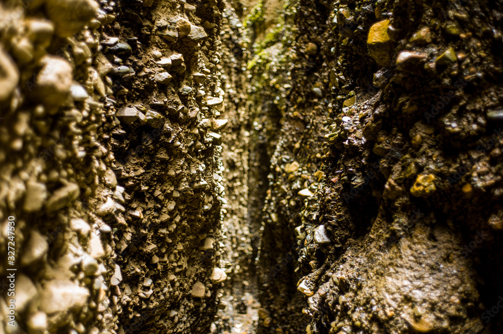 Path with walls of rocks in the Valley of the Animas Path with walls of rocks in the Valley of the Animas