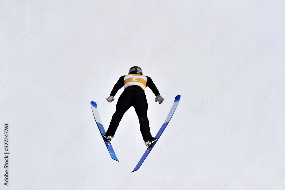 Winter Sport Ski Jump Jumping - obrazy, fototapety, plakaty 