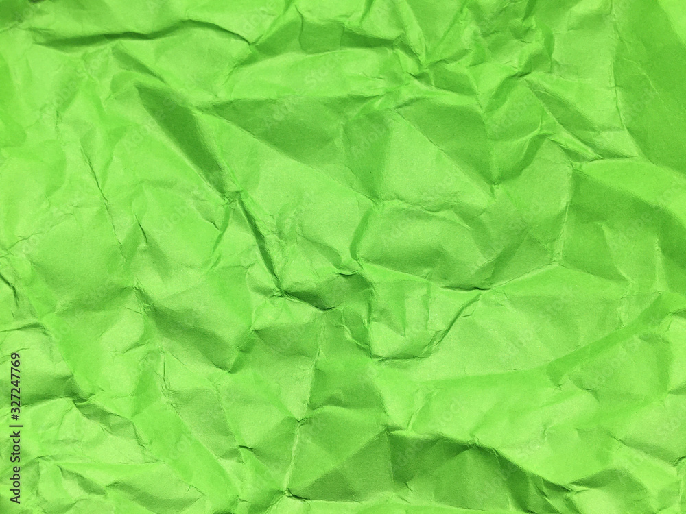 Minimal green crumpled paper texture background for Design. Copy space for text or work Minimal green crumpled paper texture background for Design. Copy space for text or work