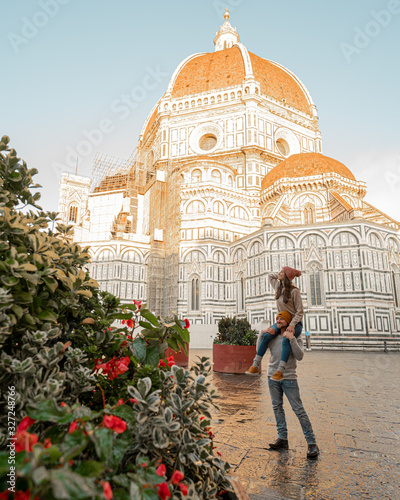 couple in Florence Italy Duomo