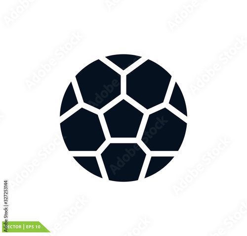 Soccer ball icon vector logo template