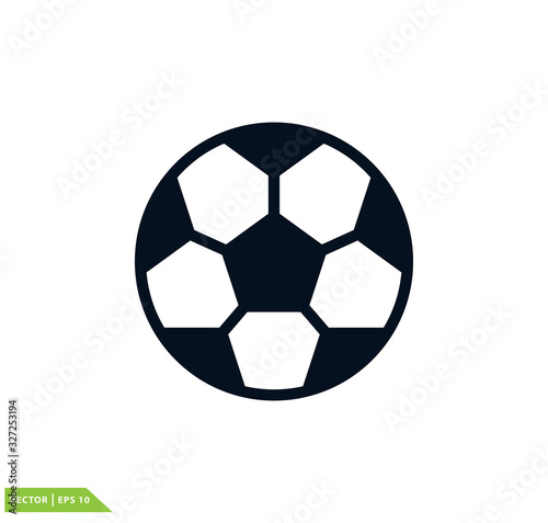 Soccer ball icon vector logo template