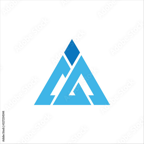 initial letter mi or im logo vector design