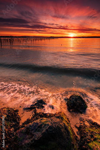 Sunset at Sandbanks in Poole Harbour
