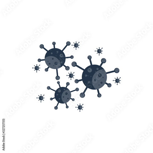 Concept flat design corona virus covid 19