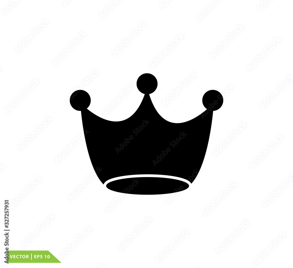 Crown icon vector logo design template Crown icon vector logo design template