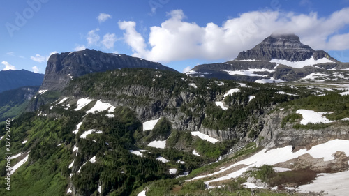 mt clements at logan pass in glacier national park