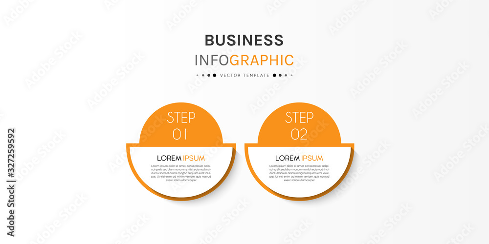 Business infographic element with options, steps, number vector template design Business infographic element with options, steps, number vector template design