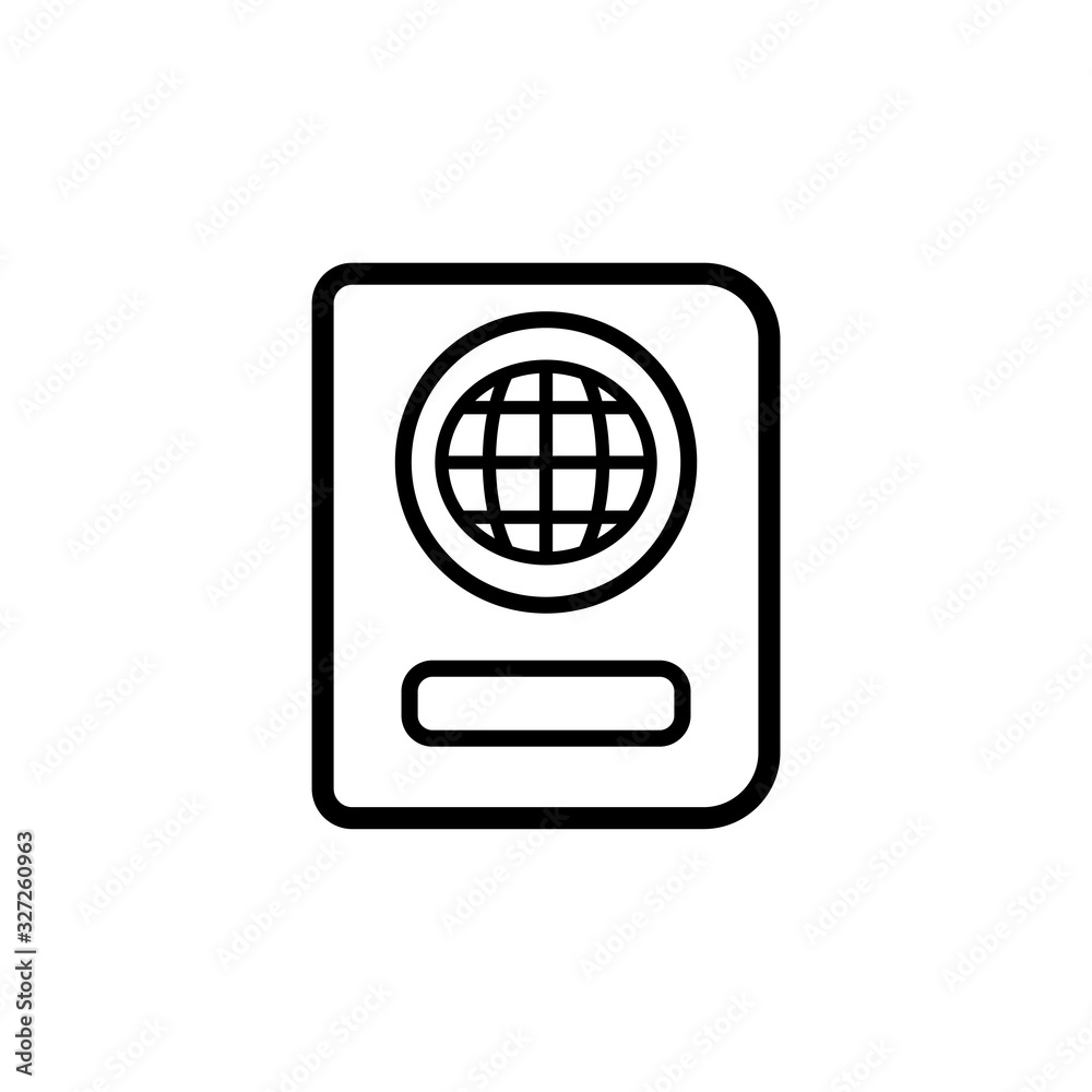 passport icon collection, trendy style passport icon collection, trendy style